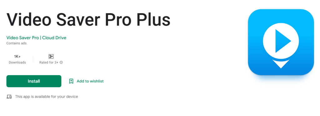 Video Saver Pro Plus