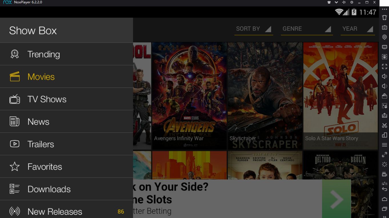 how to put put showbox on roku