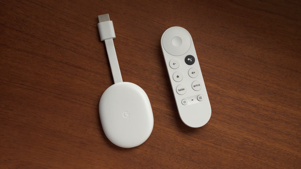 Chromecast device with remote