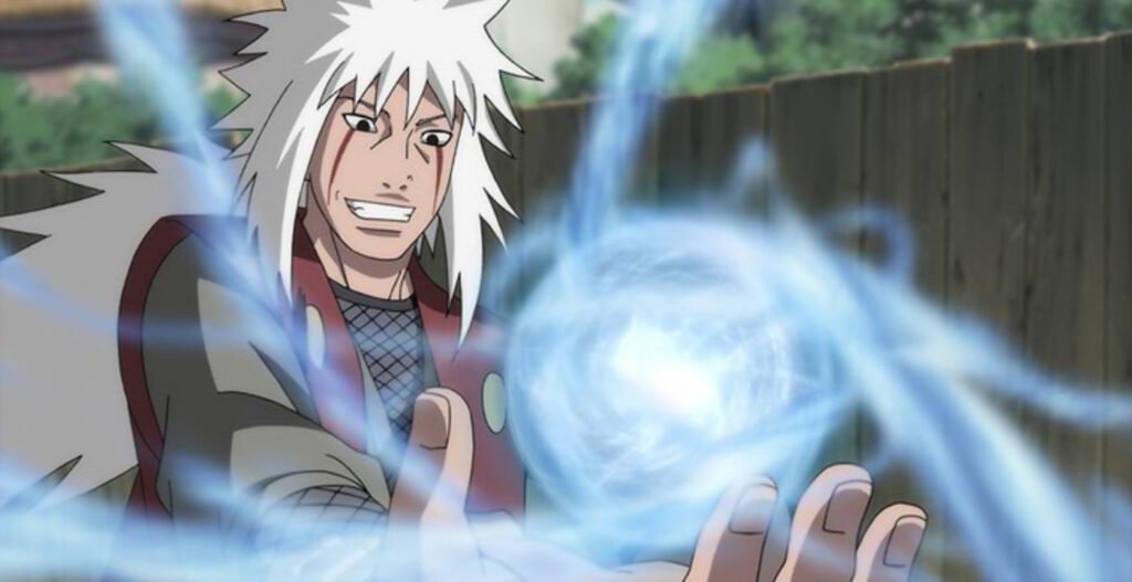 Jiraiya and his iconic white hair