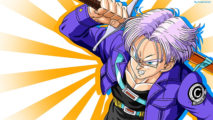 Trunks and his infamous purple hari