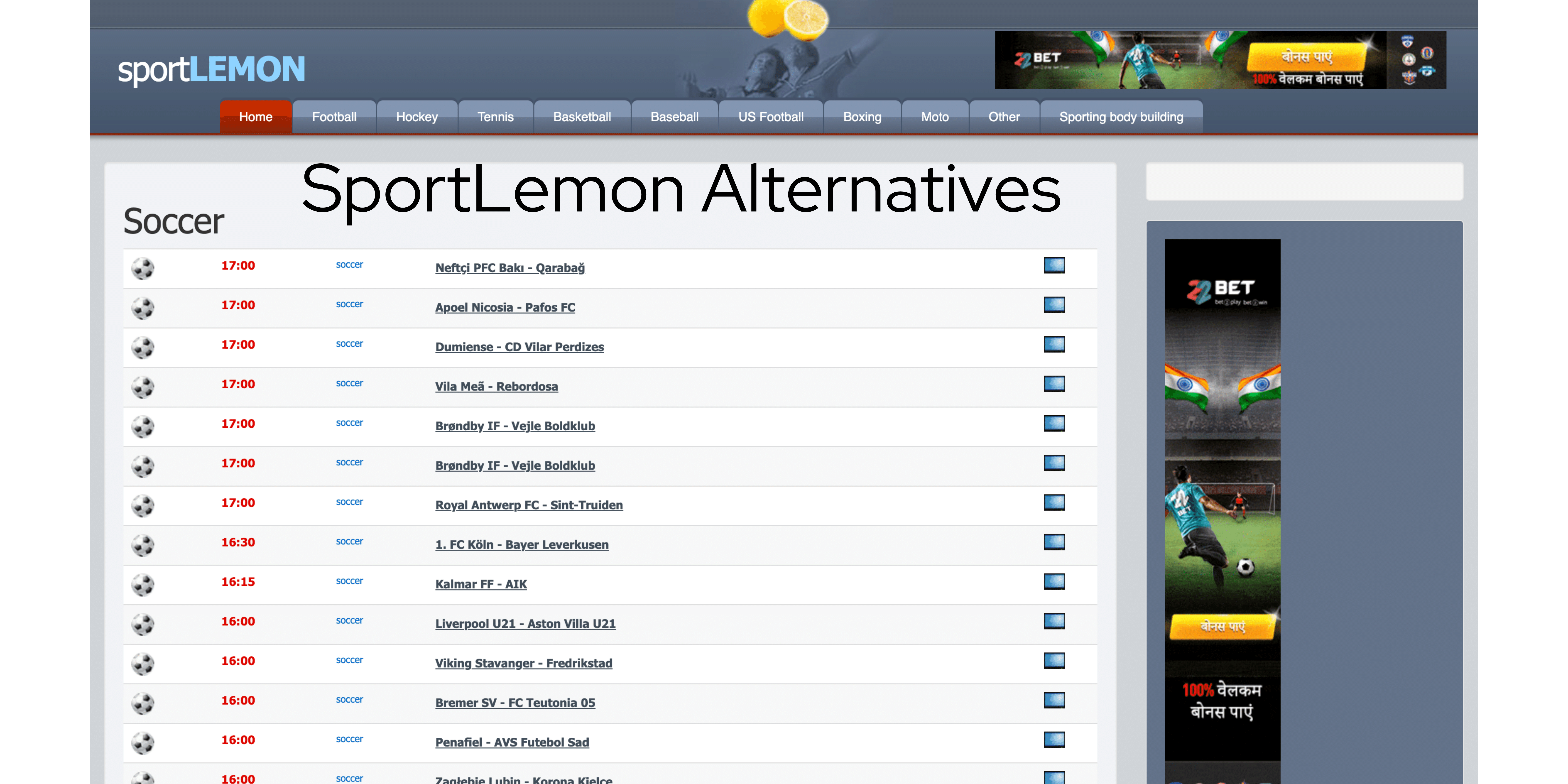 SportLemon Alternatives