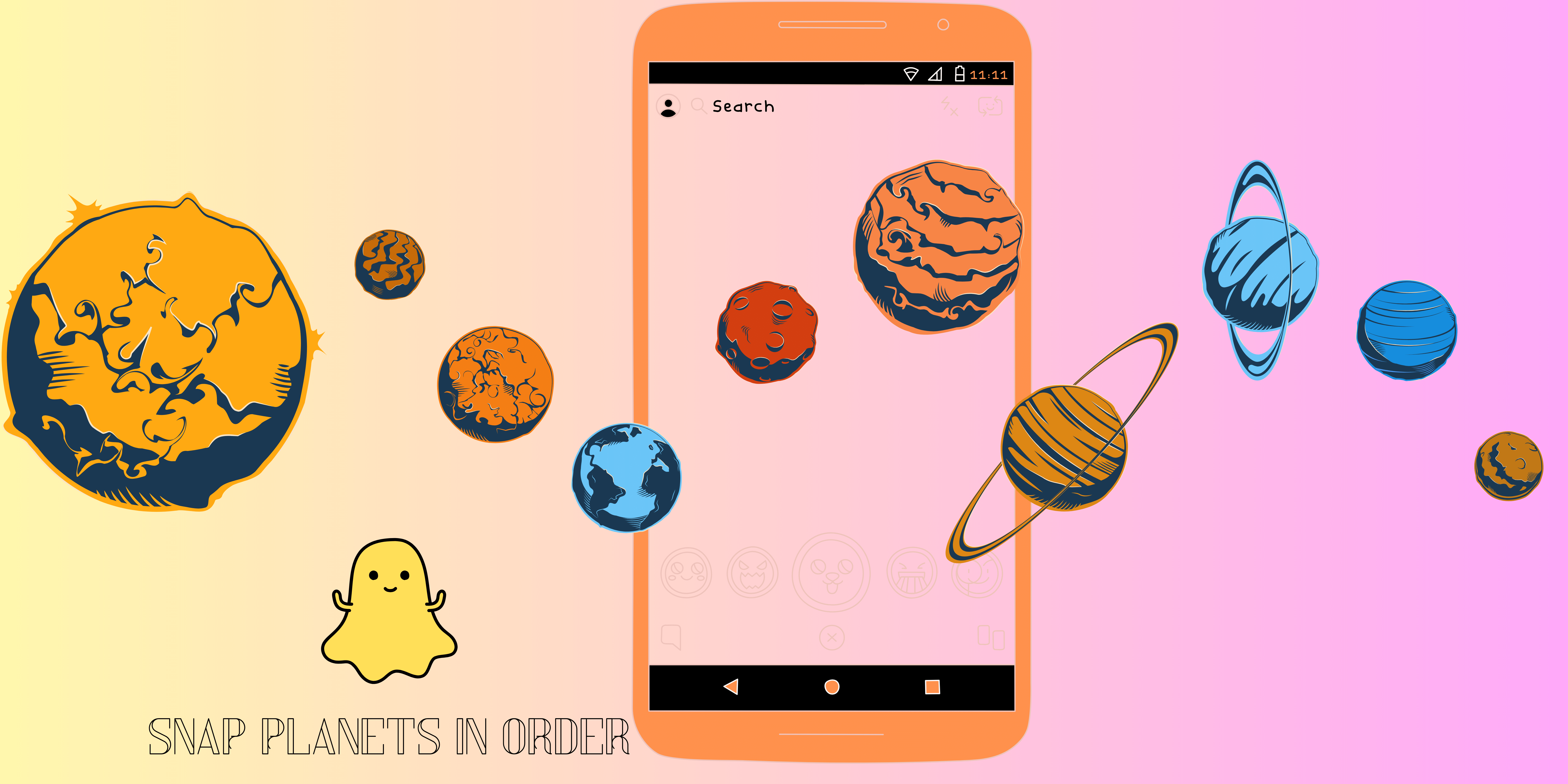 Snap Planets in order