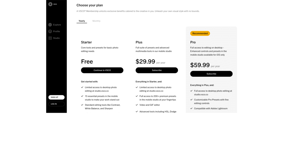 VSCO Free Trial